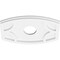 Ekena Millwork Kailey Architectural Grade PVC Ceiling Medallion, 14"W x 9 3/8"H x 3"ID x 7 1/2"C x 1"P, One-Piece CMP14X9KY-03000 - alternate 4